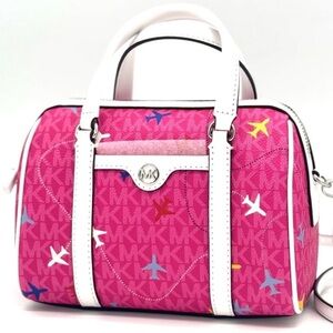 Michael Kors Small Travel Duffle Xbody Bag Dragon Fruit Multi